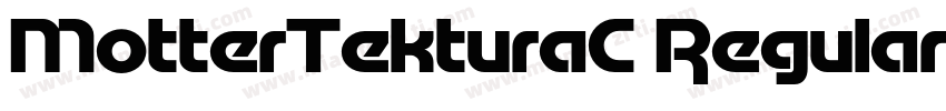 MotterTekturaC Regular字体转换